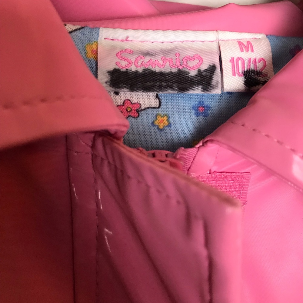 💕Sanrio Hello kitty print pink  girls rain coat💕 - Picture 7 of 8